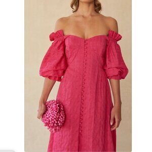 NWT Cult Gaia Simona Dress - Dragonfruit Size 4